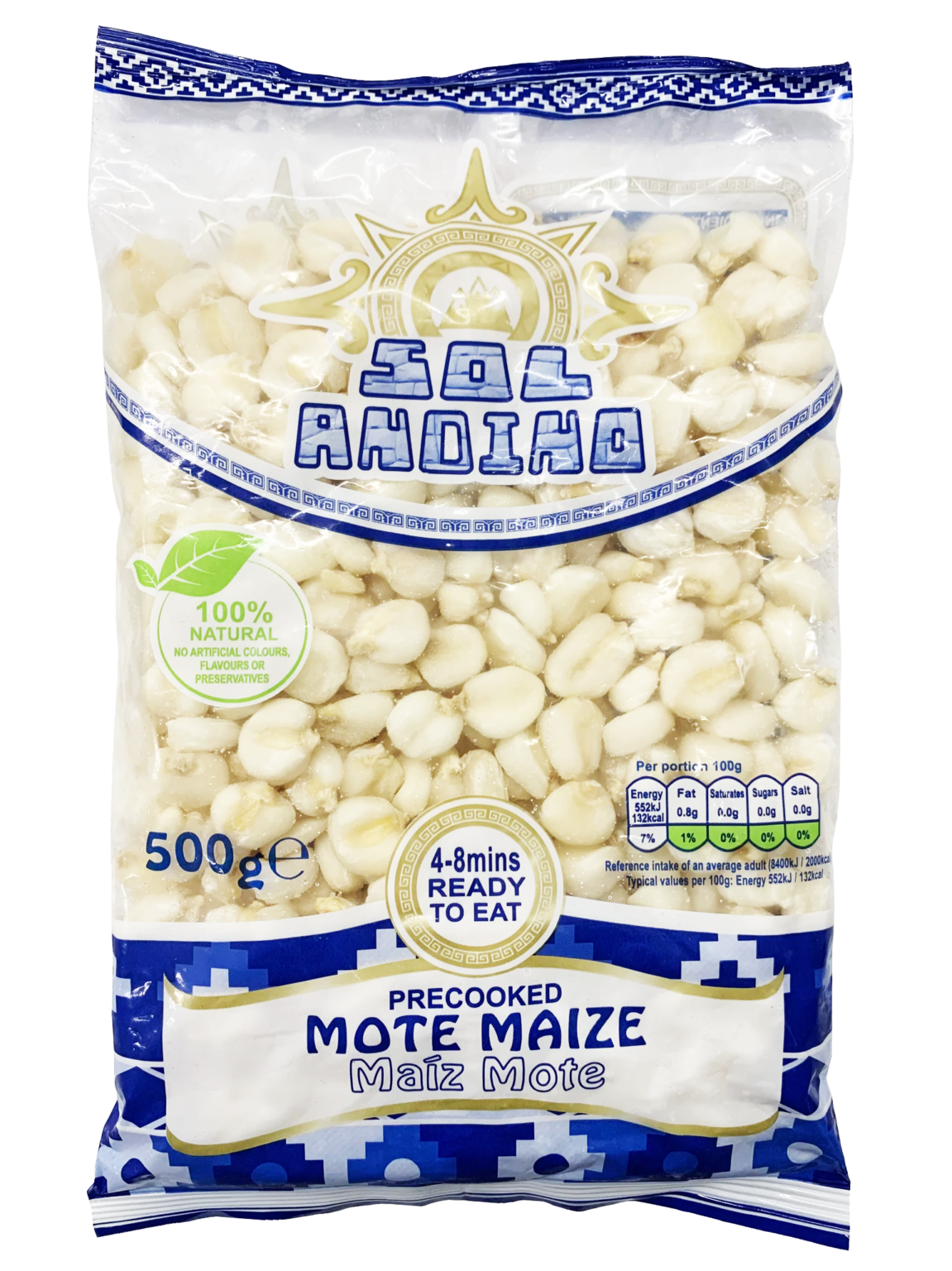 Mote Maize – Maiz Mote Sol Andino 500g – Nature Hunter