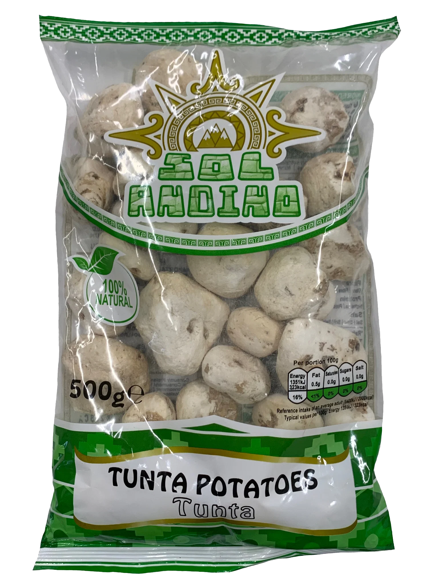 White Peeled Dry Potato - Tunta 500g
